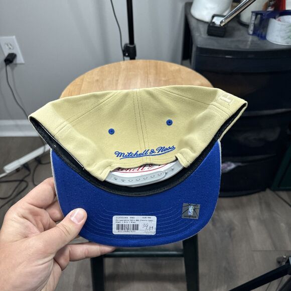 Philadelphia 76ers Mitchell & Ness Khaki Classic Canvas Snapback Hat Cap NEW - Picture 4 of 7